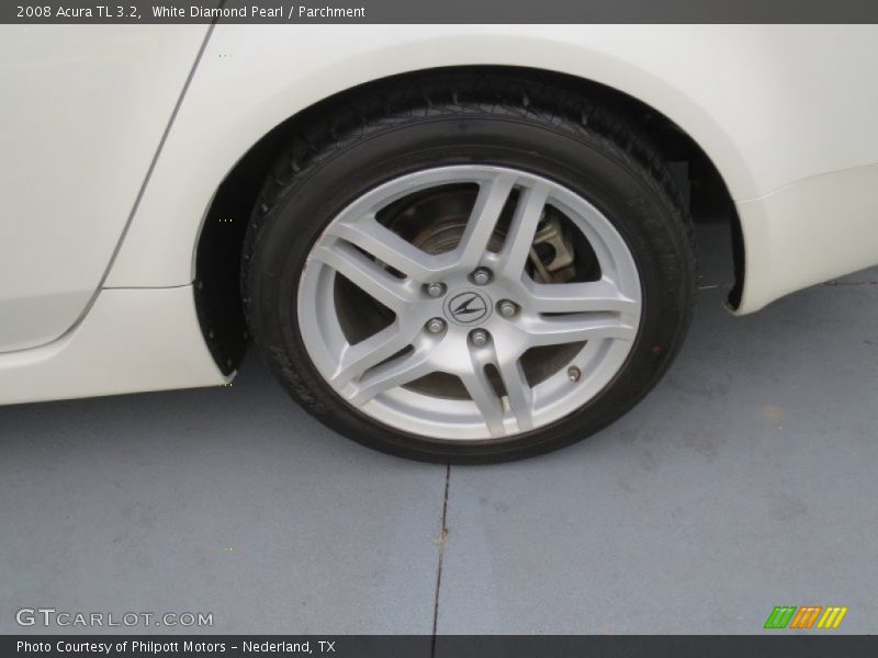 White Diamond Pearl / Parchment 2008 Acura TL 3.2