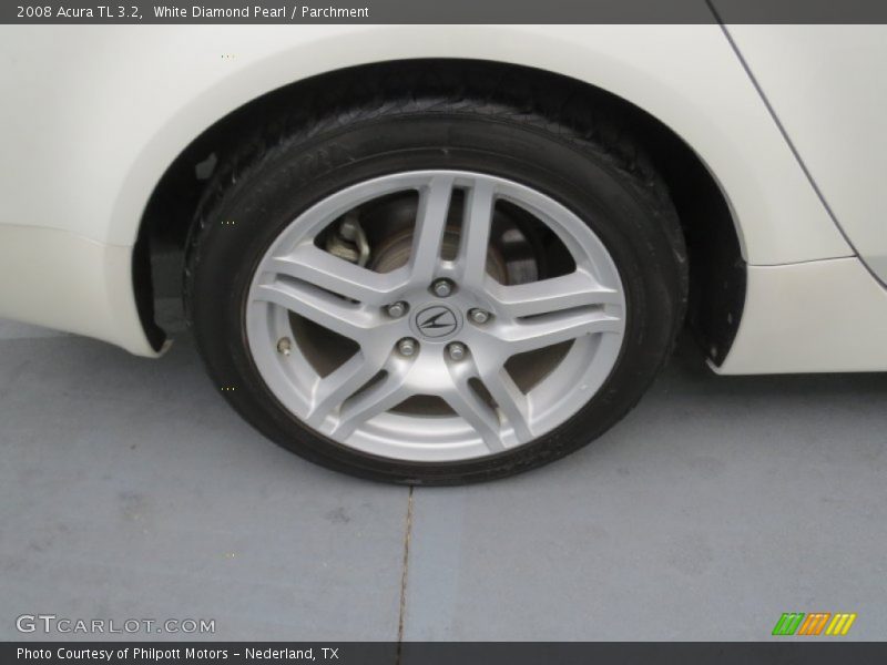 White Diamond Pearl / Parchment 2008 Acura TL 3.2