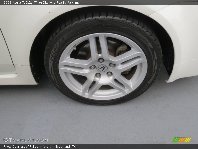White Diamond Pearl / Parchment 2008 Acura TL 3.2