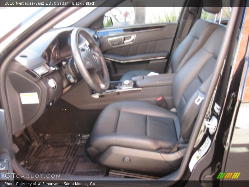 Black / Black 2010 Mercedes-Benz E 350 Sedan