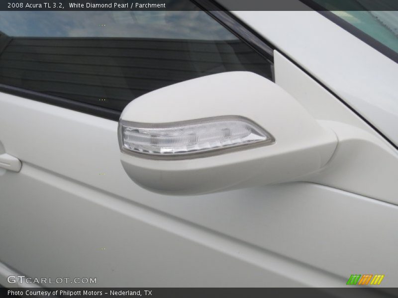 White Diamond Pearl / Parchment 2008 Acura TL 3.2