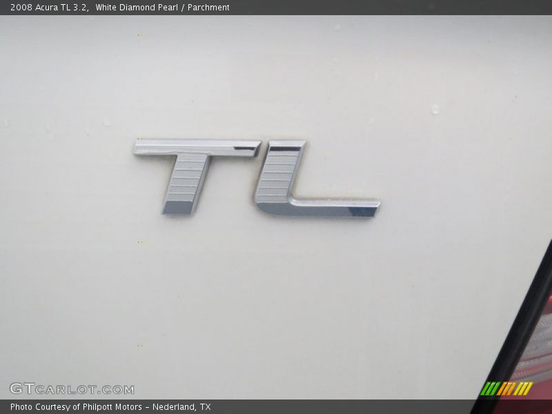 White Diamond Pearl / Parchment 2008 Acura TL 3.2