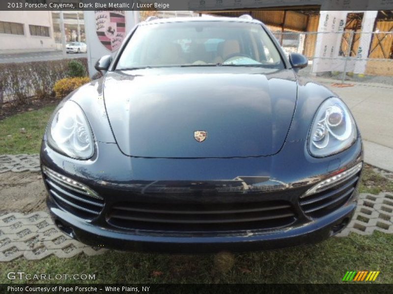 Dark Blue Metallic / Luxor Beige 2013 Porsche Cayenne