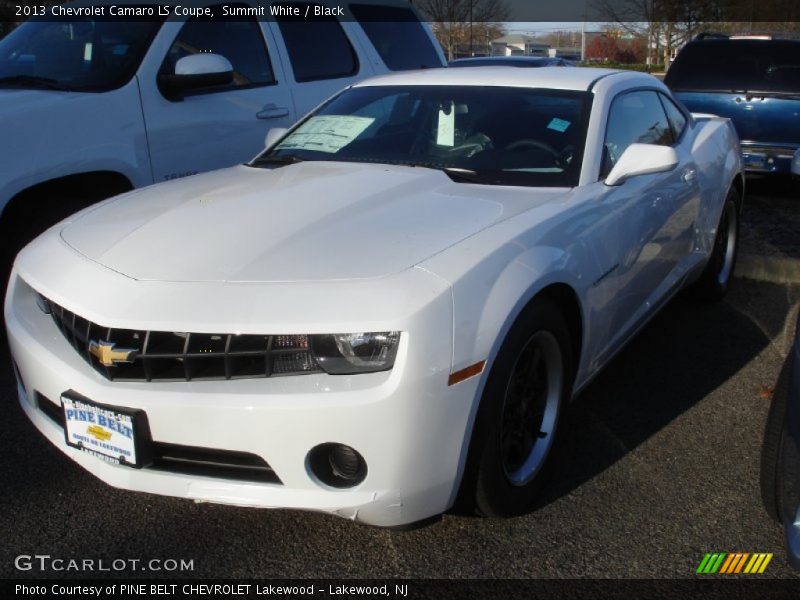 Summit White / Black 2013 Chevrolet Camaro LS Coupe