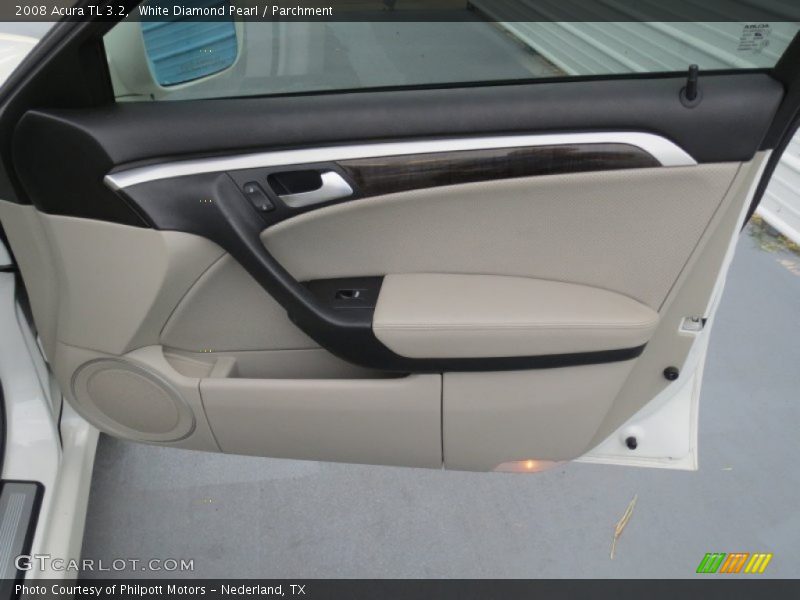 White Diamond Pearl / Parchment 2008 Acura TL 3.2
