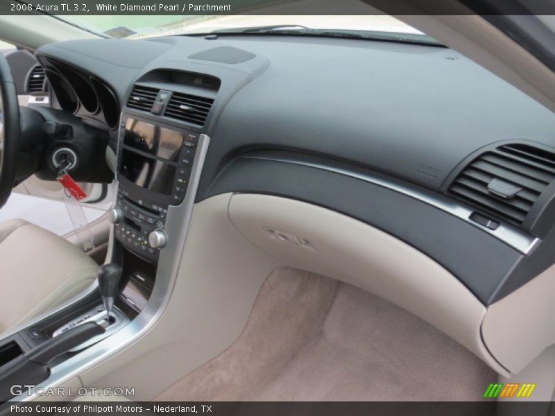 White Diamond Pearl / Parchment 2008 Acura TL 3.2