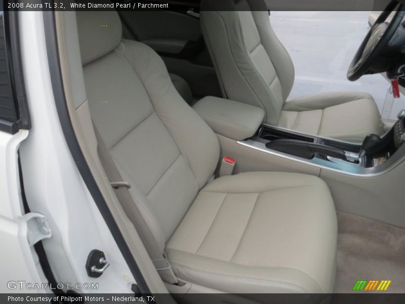 White Diamond Pearl / Parchment 2008 Acura TL 3.2