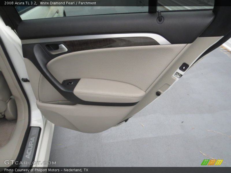 White Diamond Pearl / Parchment 2008 Acura TL 3.2