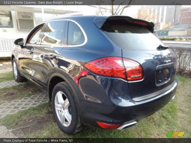 Dark Blue Metallic / Luxor Beige 2013 Porsche Cayenne