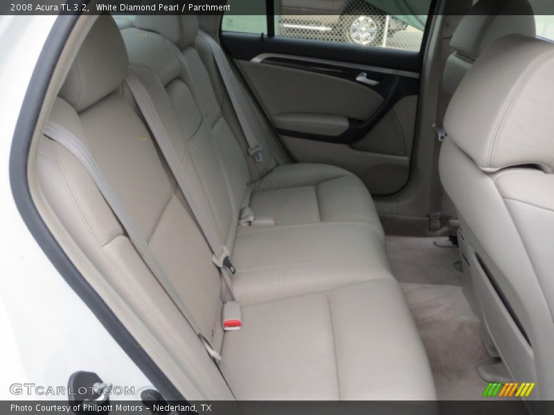 White Diamond Pearl / Parchment 2008 Acura TL 3.2