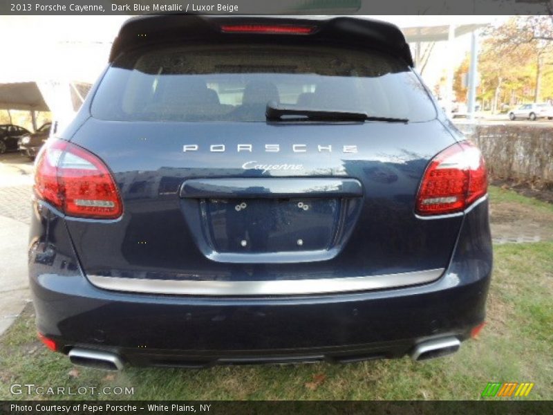 Dark Blue Metallic / Luxor Beige 2013 Porsche Cayenne