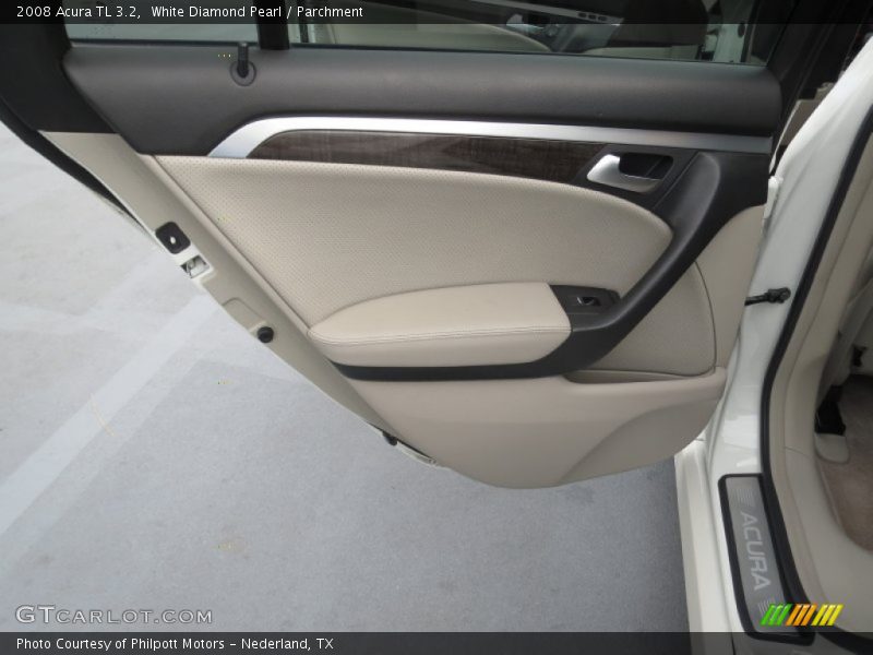 White Diamond Pearl / Parchment 2008 Acura TL 3.2