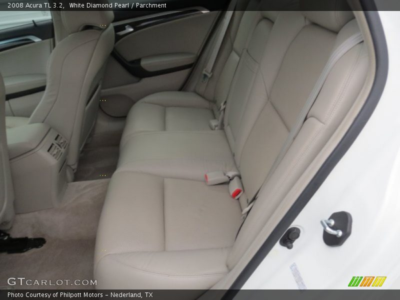 White Diamond Pearl / Parchment 2008 Acura TL 3.2