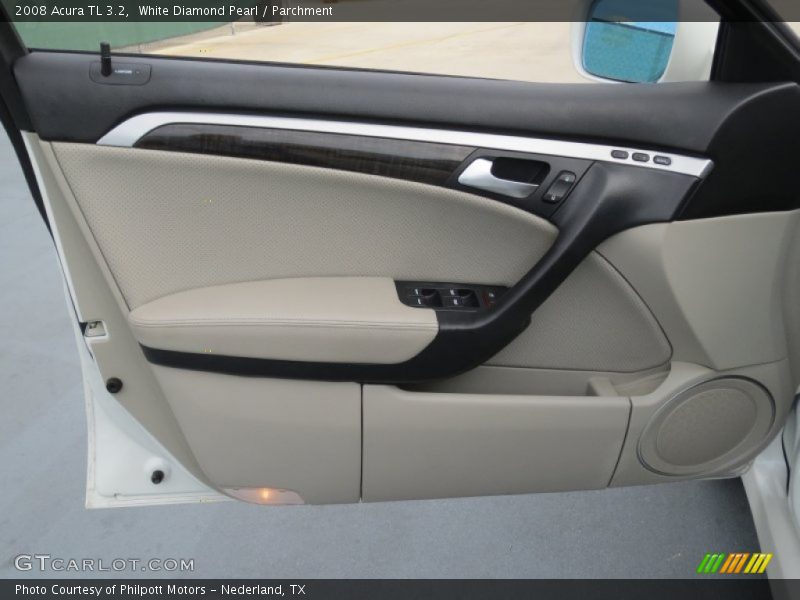 White Diamond Pearl / Parchment 2008 Acura TL 3.2