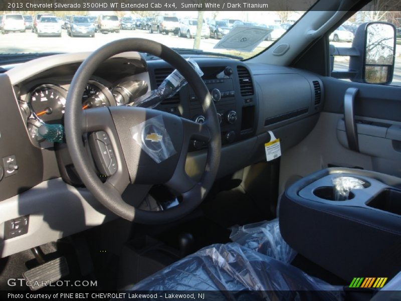Summit White / Dark Titanium 2013 Chevrolet Silverado 3500HD WT Extended Cab 4x4