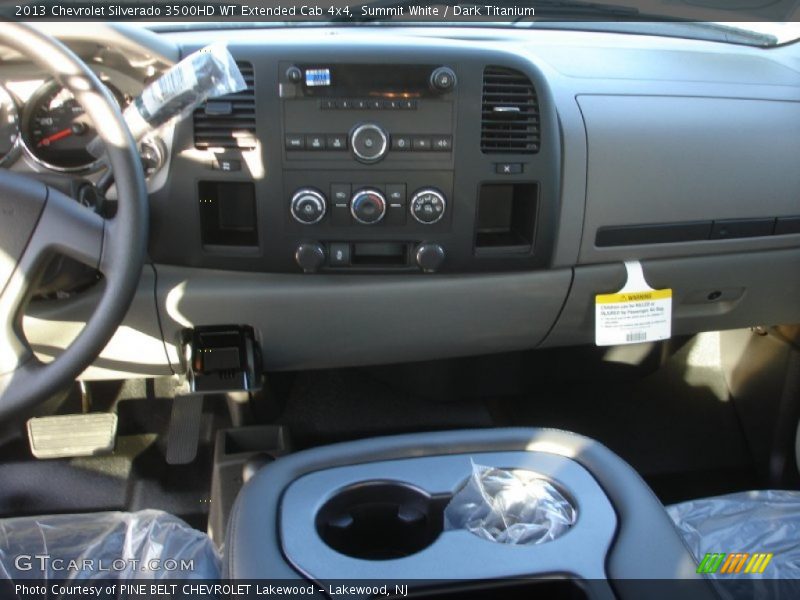 Summit White / Dark Titanium 2013 Chevrolet Silverado 3500HD WT Extended Cab 4x4