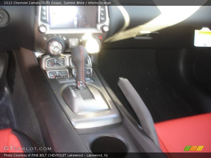 Summit White / Inferno Orange 2013 Chevrolet Camaro SS/RS Coupe