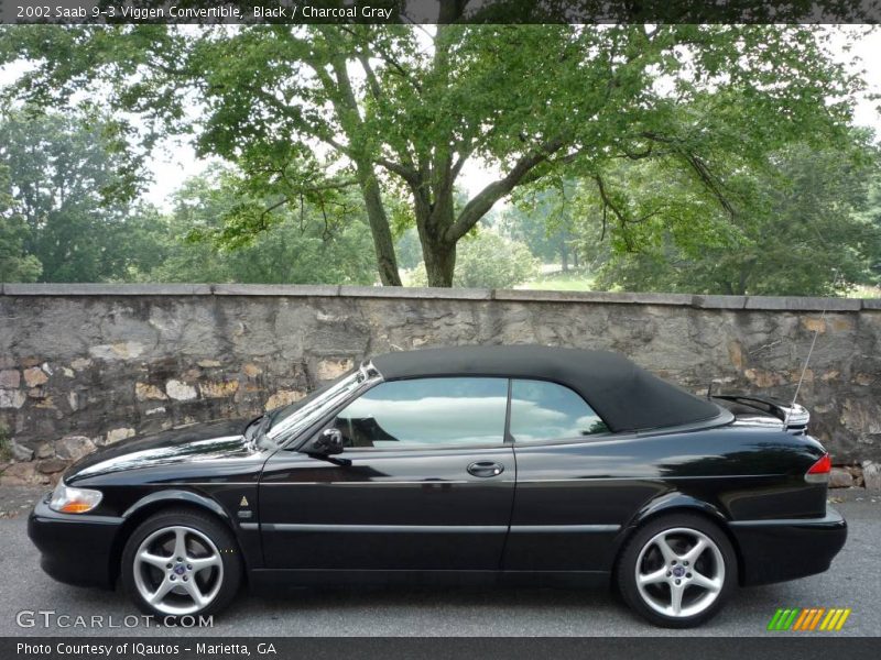 Black / Charcoal Gray 2002 Saab 9-3 Viggen Convertible