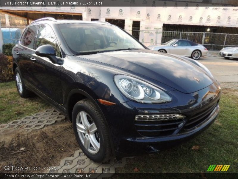 Dark Blue Metallic / Luxor Beige 2013 Porsche Cayenne