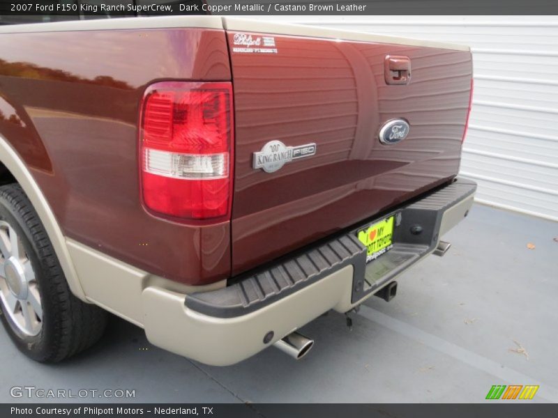 Dark Copper Metallic / Castano Brown Leather 2007 Ford F150 King Ranch SuperCrew