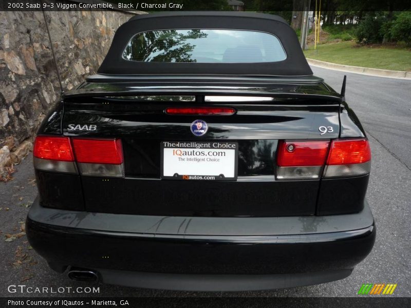 Black / Charcoal Gray 2002 Saab 9-3 Viggen Convertible