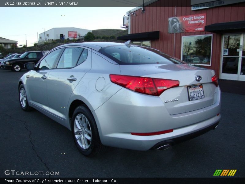 Bright Silver / Gray 2012 Kia Optima LX