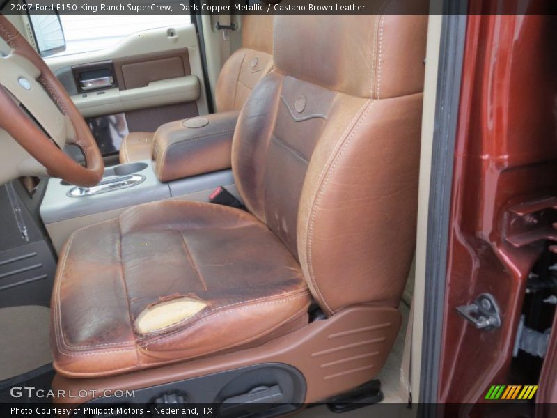 Dark Copper Metallic / Castano Brown Leather 2007 Ford F150 King Ranch SuperCrew