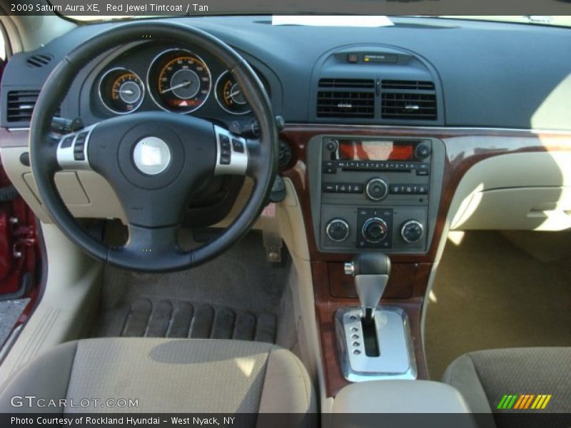 Red Jewel Tintcoat / Tan 2009 Saturn Aura XE