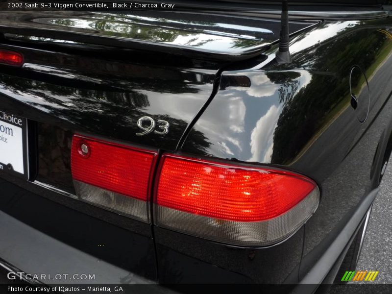 Black / Charcoal Gray 2002 Saab 9-3 Viggen Convertible