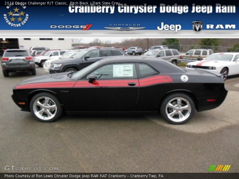 Pitch Black / Dark Slate Gray 2013 Dodge Challenger R/T Classic
