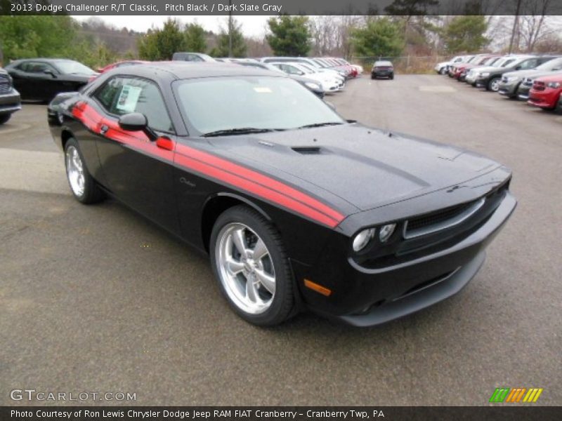Pitch Black / Dark Slate Gray 2013 Dodge Challenger R/T Classic