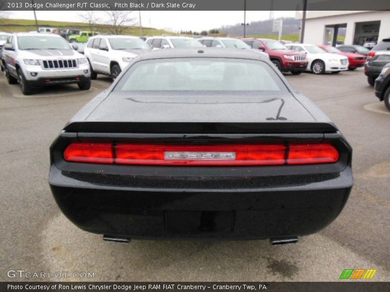 Pitch Black / Dark Slate Gray 2013 Dodge Challenger R/T Classic