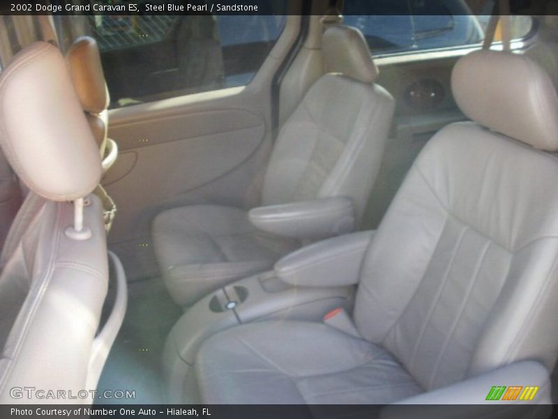 Steel Blue Pearl / Sandstone 2002 Dodge Grand Caravan ES