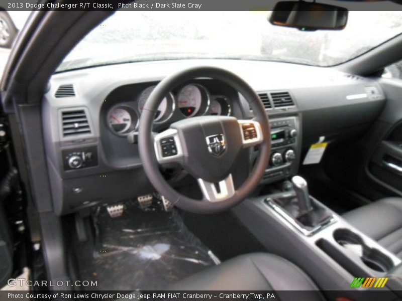 Pitch Black / Dark Slate Gray 2013 Dodge Challenger R/T Classic