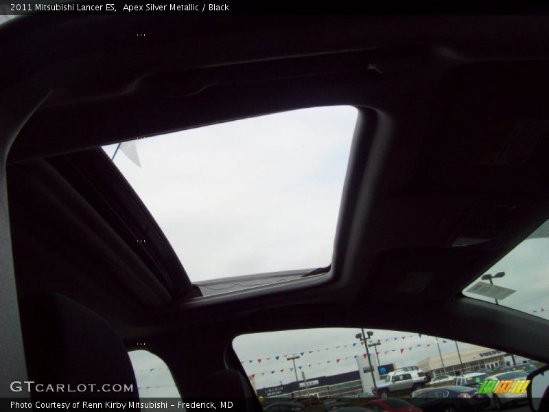 Apex Silver Metallic / Black 2011 Mitsubishi Lancer ES