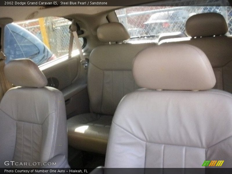 Steel Blue Pearl / Sandstone 2002 Dodge Grand Caravan ES