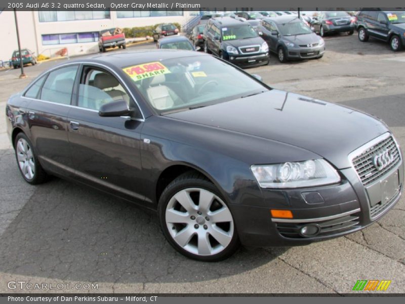 Oyster Gray Metallic / Platinum 2005 Audi A6 3.2 quattro Sedan