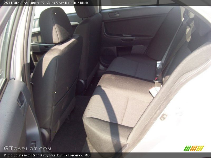 Apex Silver Metallic / Black 2011 Mitsubishi Lancer ES