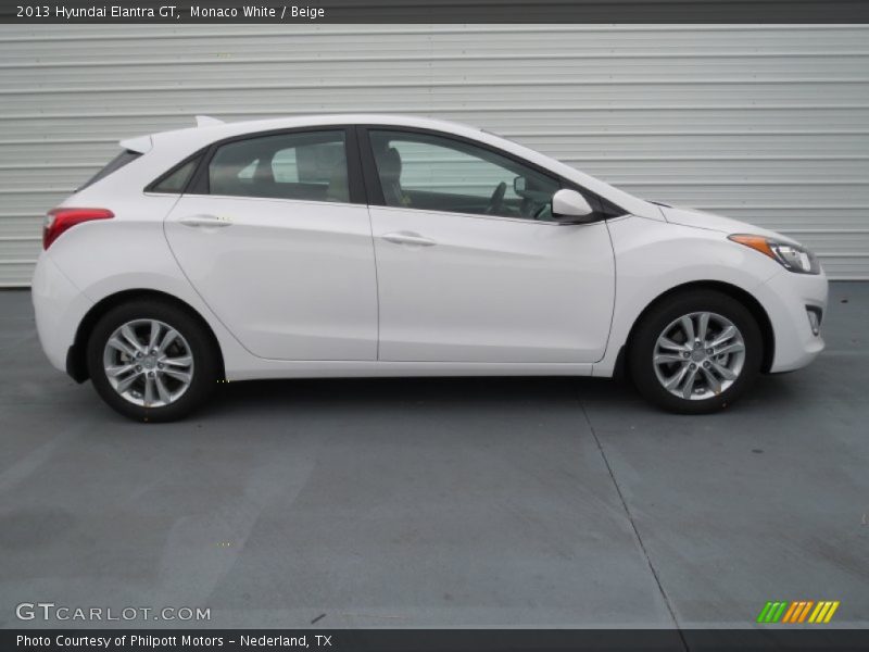 Monaco White / Beige 2013 Hyundai Elantra GT