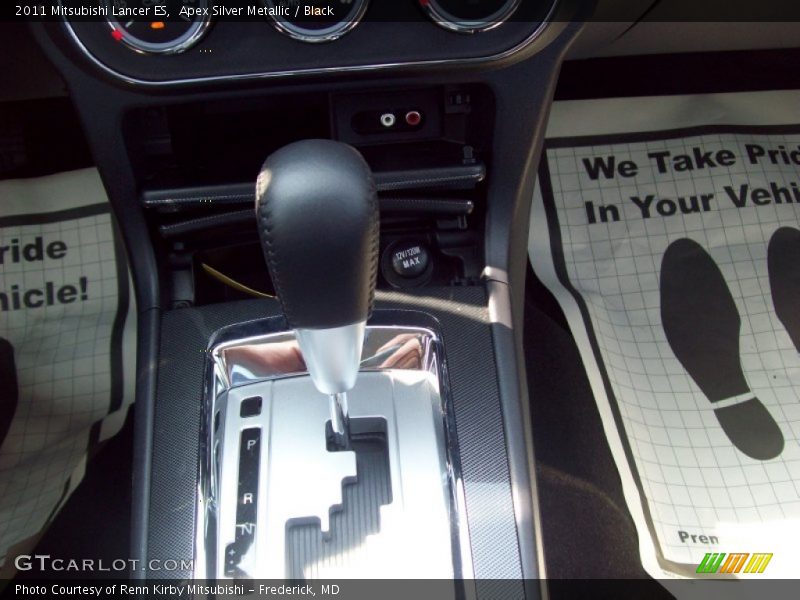 Apex Silver Metallic / Black 2011 Mitsubishi Lancer ES