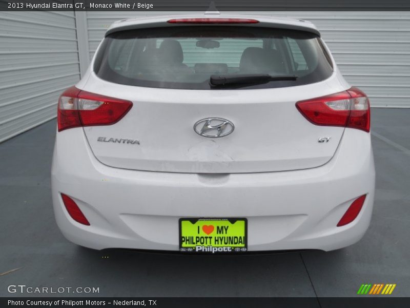 Monaco White / Beige 2013 Hyundai Elantra GT