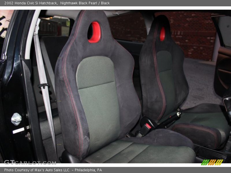 Nighthawk Black Pearl / Black 2002 Honda Civic Si Hatchback
