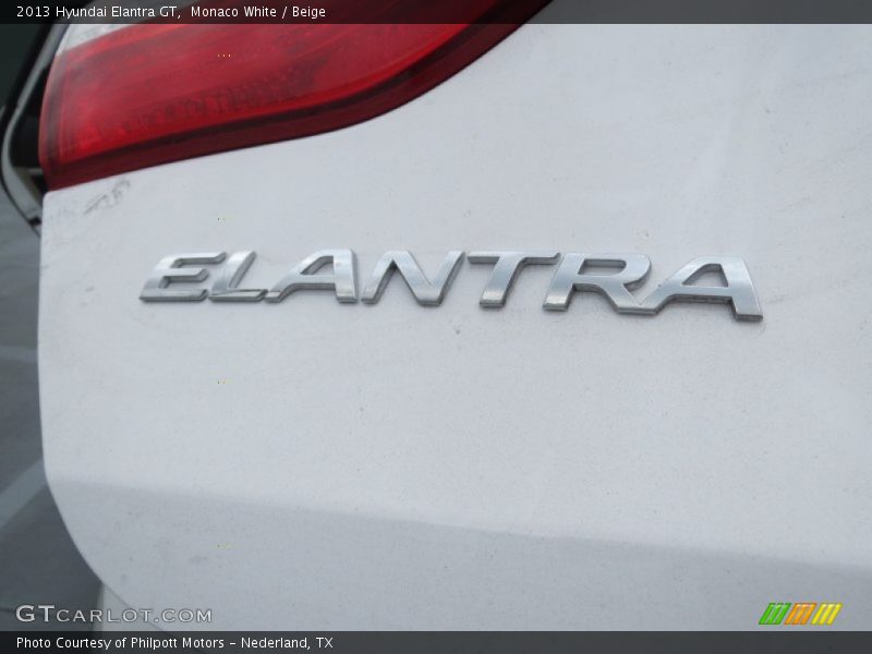 Monaco White / Beige 2013 Hyundai Elantra GT