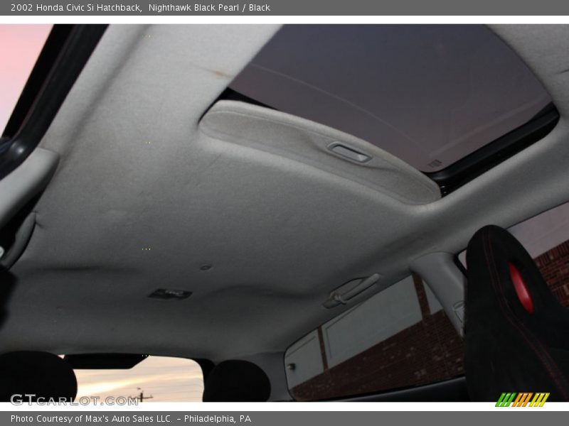 Nighthawk Black Pearl / Black 2002 Honda Civic Si Hatchback