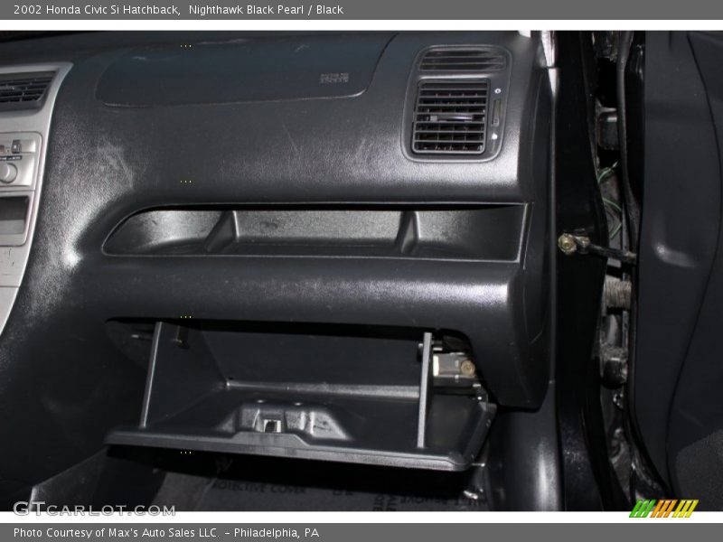 Nighthawk Black Pearl / Black 2002 Honda Civic Si Hatchback