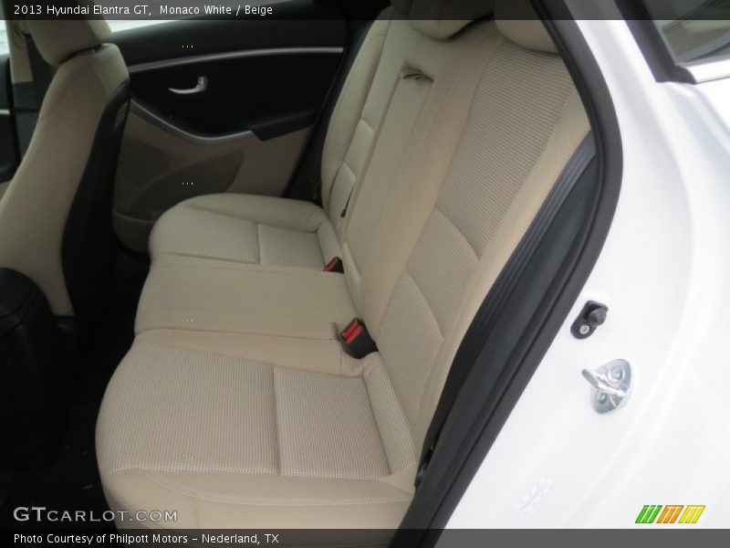 Monaco White / Beige 2013 Hyundai Elantra GT
