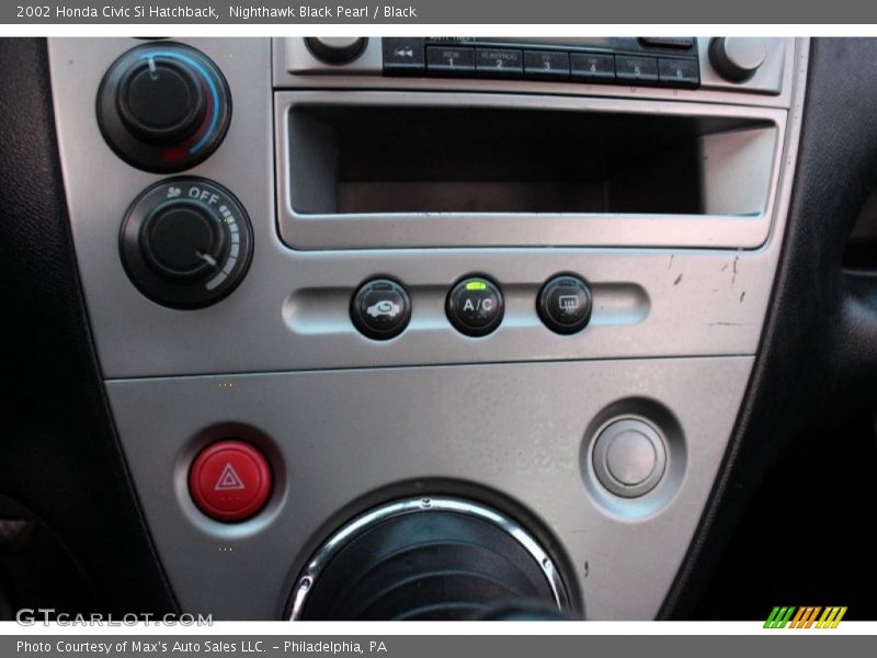 Nighthawk Black Pearl / Black 2002 Honda Civic Si Hatchback