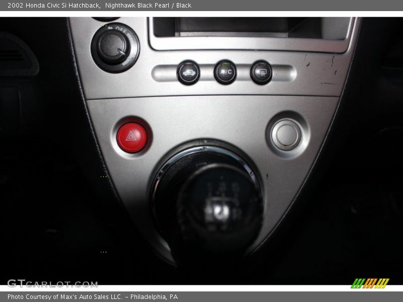 Nighthawk Black Pearl / Black 2002 Honda Civic Si Hatchback