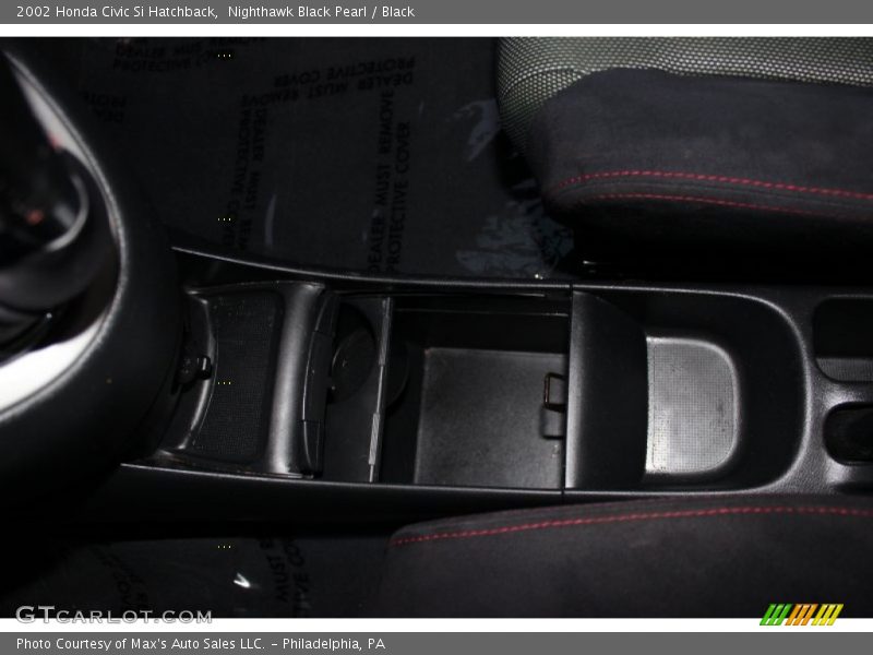 Nighthawk Black Pearl / Black 2002 Honda Civic Si Hatchback