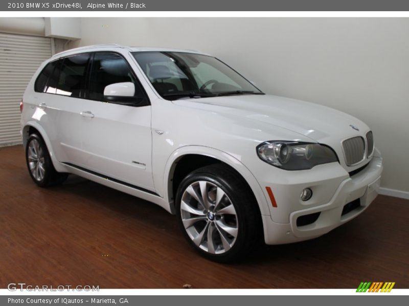 Alpine White / Black 2010 BMW X5 xDrive48i